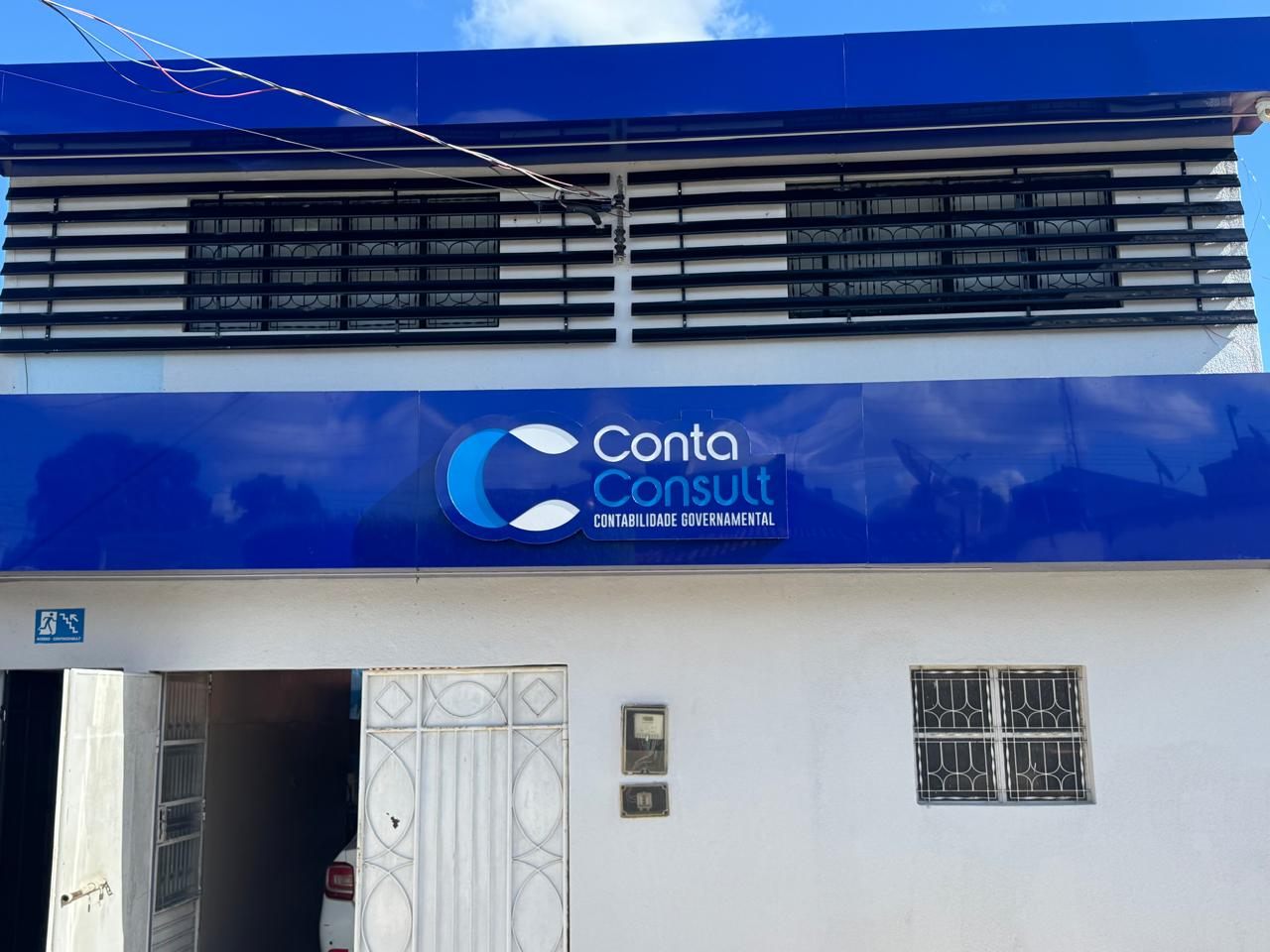 Fachada da Contaconsult para identificação do escritório